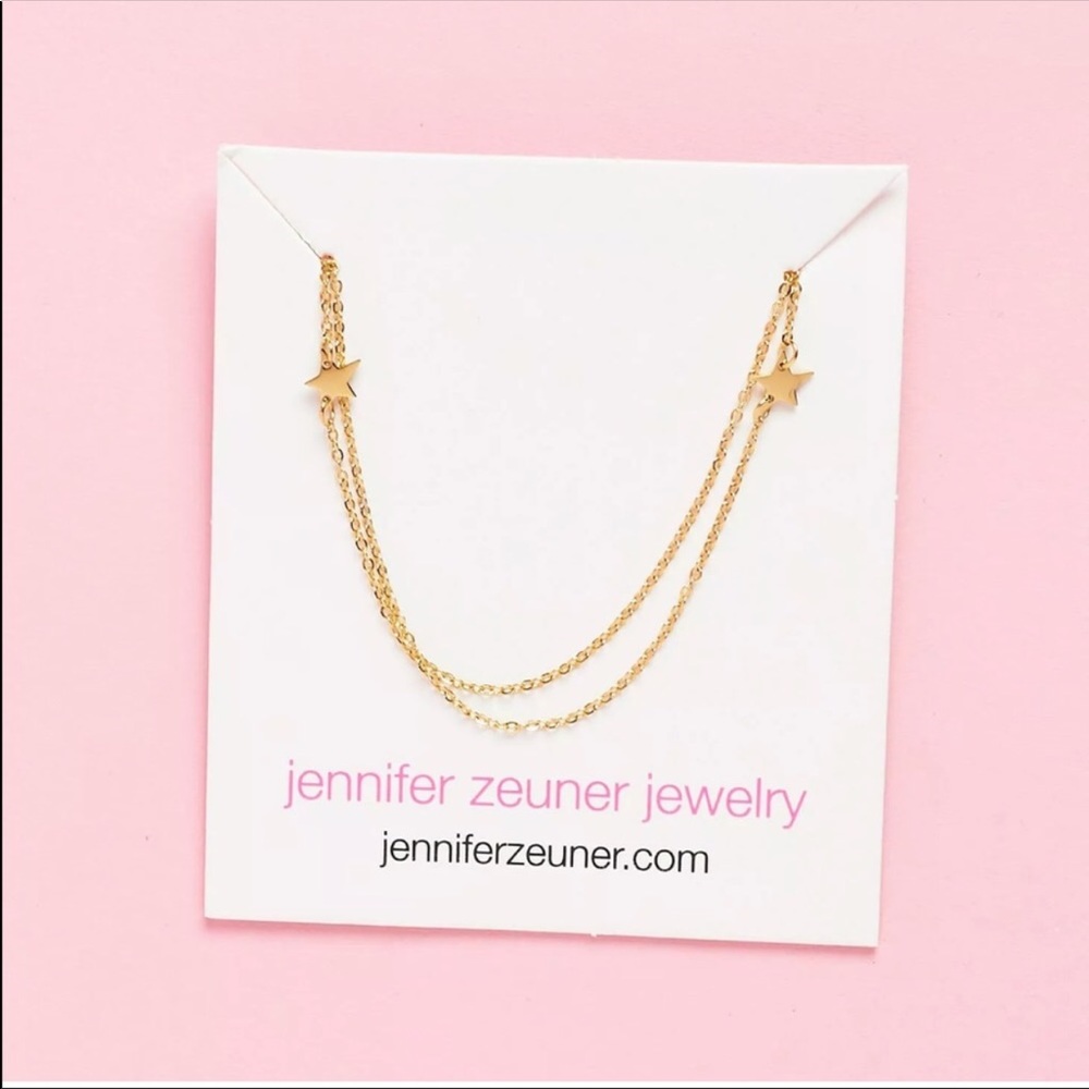 Jennifer Zeuner Double Star Necklace